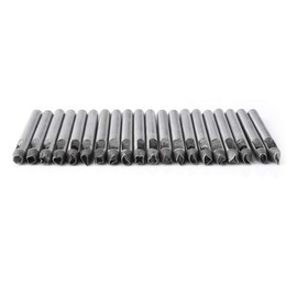 20pcs Leather Craft Flower Hole Tool Carbon Steel Hollow Leather Punch Tool for Purse Belt Decoration 5mm