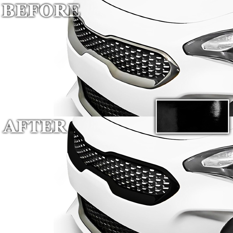 BOGAR TECH DESIGNS Front Grille Chrome Delete Overlay Film Compatible