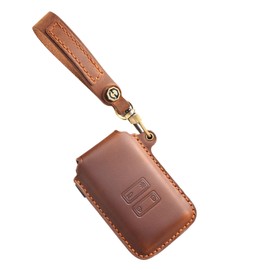 Ysbxitu Key Case Cover Case Compatible with Renault Dacia Duster Austral Dacia Jogger Zoe Arkana Kadjar Leave No Traces Key Case Remote Control Cover Car Accessories, brown