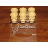 Engraved 6 MINI Ice Cream Cone Holder (ONLY FOR MINI