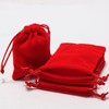 ZAAWUUT 5 Pieces Medium Velvet Drawstring Bags,Cloth Jewelry Pouches,Velvet Gift