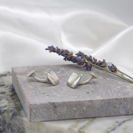 Tuscany Silver Men's Sterling Silver Square Mother of Pearl Cufflinks