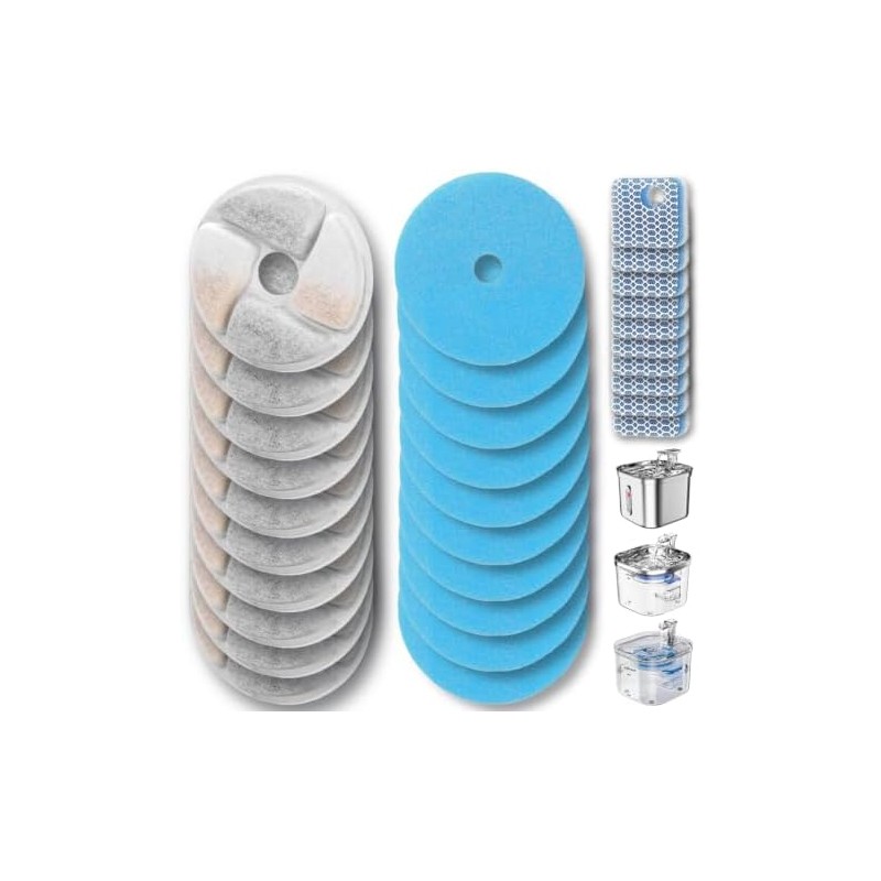 10 Piezas Filtros para Fuente de Gatos de 67oz/2 L