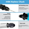 4-Pack 4486 Quick Change Keyless Drill Chuck for Dremel Rotary