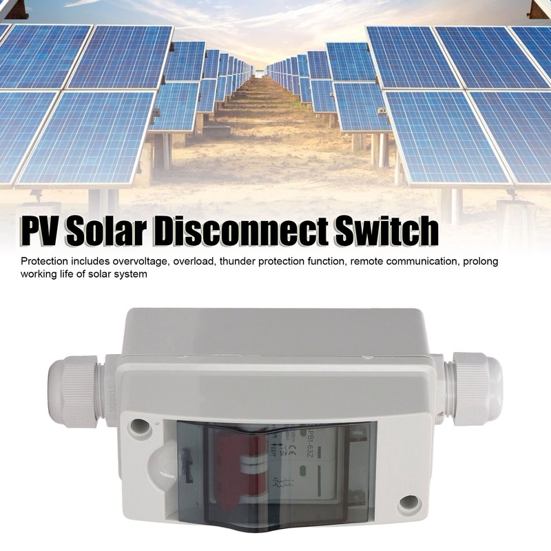 PV Solar Disconnect Switch Photovoltaic Circuit Isolator Miniature RV Breaker