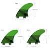 UPSURF Surfboard Fins, Double Tabs, 5 Fins, K2.1 Size, Set