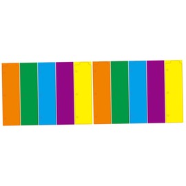 Operitacx Pack of 10 Notepad Dividers Index Cards Dividers Perforated Binder Loose Folder Index Pads Coloured Page Markers Folder Tabs Made of Plastic Mini File ABS Small Splitter