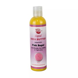 Mine Botanicals Liquid Shea Butter Infused With Pink Sugar 8 oz By Mine Botanicals