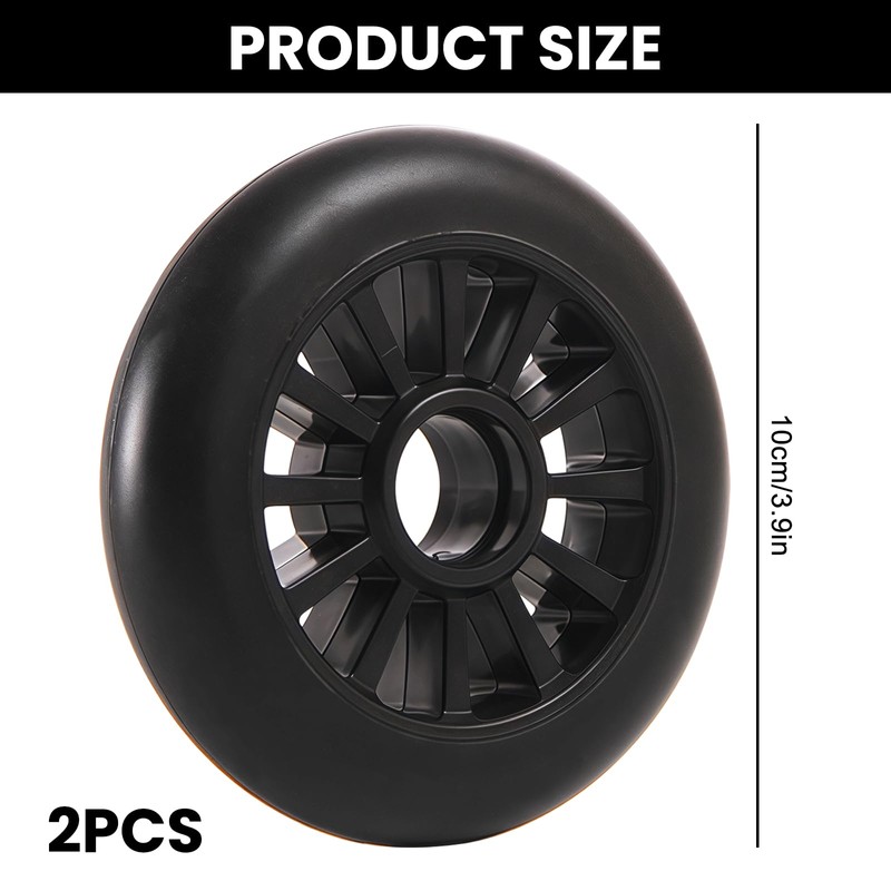 Sporgo Pack of 2 Scooter Wheels: 100 mm Scooter Replacement