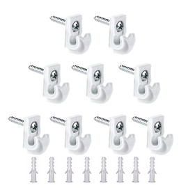 Helonge Wire Shelf Wall Clips, 20 Pcs Closet Shelves Clips, Closet Maid Shelf Clips, Down Wall Clip, Wire Shelf Brackets