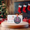 Adorno de Navidad con nudo de triángulo celta para árbol