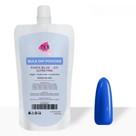 TKB Nail Dip Powder| Ultra-Fine, No UV light Required, DIY Manicure with Salon Quality (Paris Blue (Blue), 5 Ounce (Pack of 1))