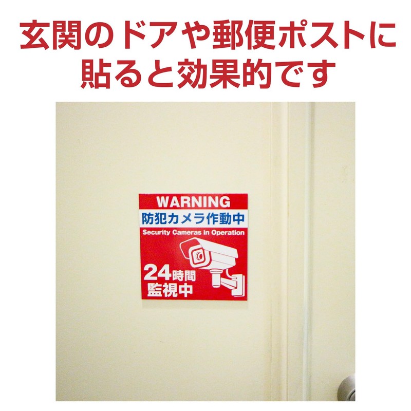 Magnetic Security Camera Activated, Magnet, Approx. 3.9 x 3.9 inches