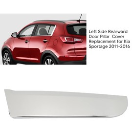 C Pillar Interior Trim Rear Rear Door Driver Side Pillar Trim Cover Rear Window Trim Strip Chrome C Pillar Trim Replacement 832703W010, Trim Sticker for 2011-2016