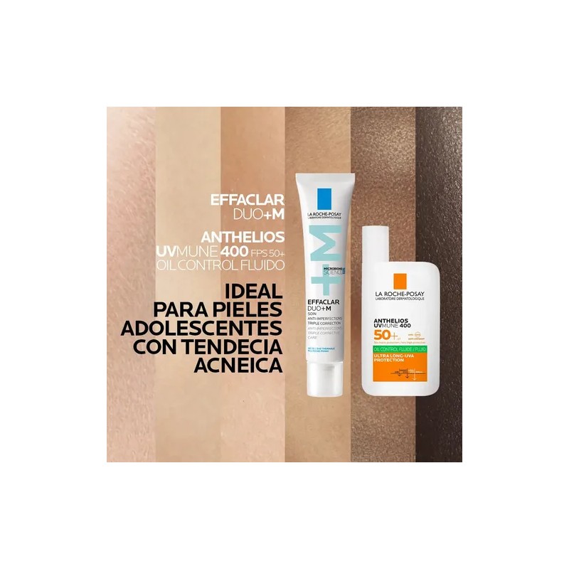 Kit Crema Antiacné Effaclar Duom Protector Solar Anthelios Uvmune 400