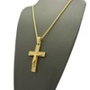 Hip Hop Iced Out Crucified Jesus on Cross Pendant 24"