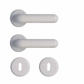 bricoleva.it Interior Door Handles Available in Multiple Variations Sold as a Set Round Handle for Doors (Round, White)
