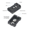 Adjustable Quick Release Plate with Anti Twist Clamp Tripod Adapter