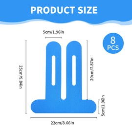 Ninnyi 8 PCS Knee Tapes for Knee Pain, Elastic Waterproof Kinesiology Tape Pre Cut for Shoulder Ankle Elbow Wrist Shin