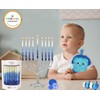 The Dreidel Company Dripless Premium Tapered Hand Decorated Multi Blue