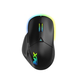 XPG Alpha Gaming-Maus, 16.000 DPI, 400 IPS, 6 programmierbare Tasten, ergonomisches Design (Alpha-BKCWW)