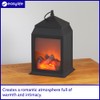 Dancing Flame Lantern | Black | H27xW16xD14cm | easylife lifestyle