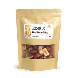 NEW PACKAGING Red Date Jujube Slice Hongzao 红枣片 Dried Fruits 4 Oz