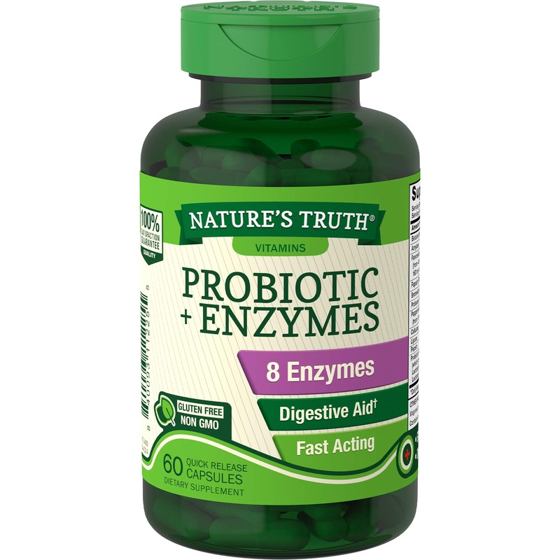 Nature's Truth, Probiotic Multi-Enzyme Complex, 60 Count