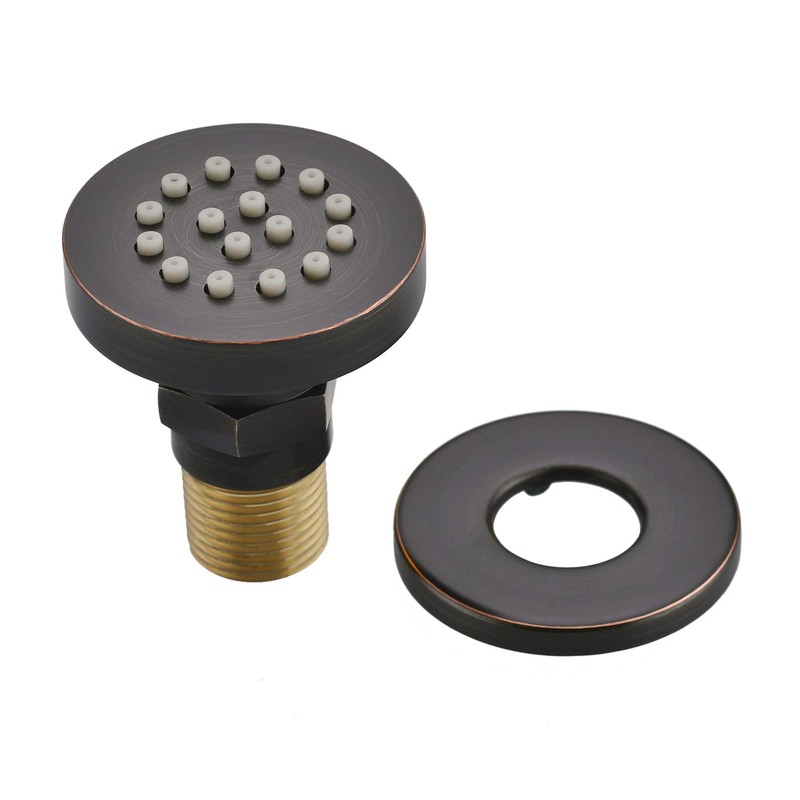 Solid Brass Body Spray Shower Jet - Round Massage Side