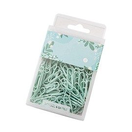 ANKROYU Pack of 70 Paper Clips, Vivid Colors, Cute Small Paper Clips, Multifunctional Paper Clips, Rustproof Iron Paper Clips for School Office (Mint Green)