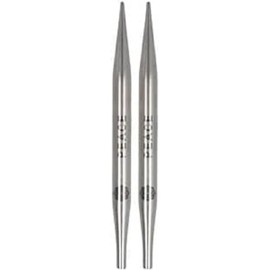 KnitPro K36179 Needle Tips, Stainless Steel, Silver, 10 cm, 6 mm, 2 Count