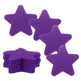 sourcing map 30 Pcs Carpet Spot Markers, 4 Inch Non-Slip Rubber Agility Markers for Classroom Carpet, Stars Spots Dots for Football, Basketball Training Markers, Purple