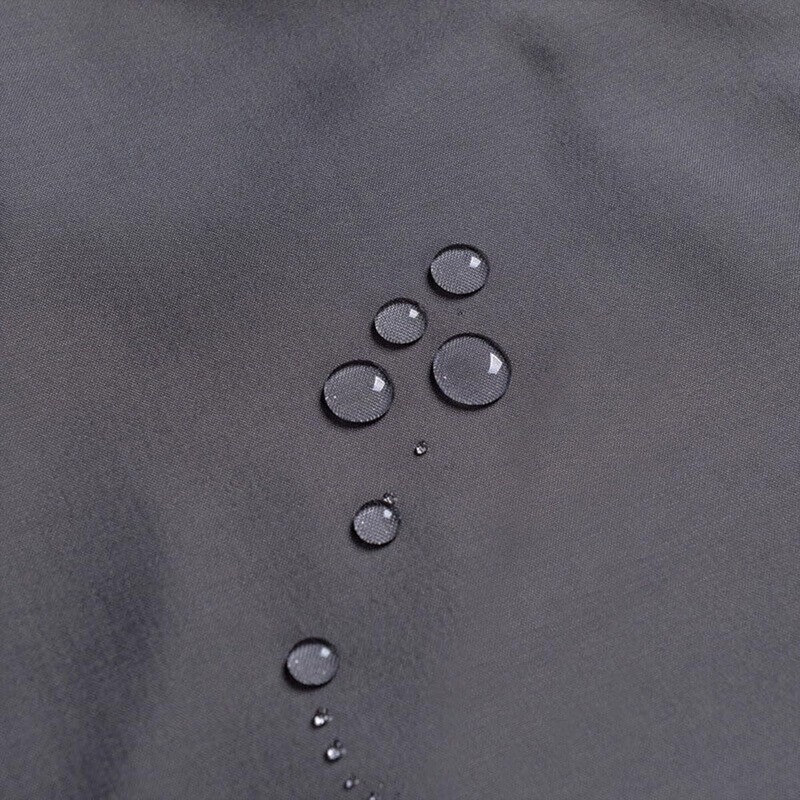 AIMALL Thickened White Fabric Shower Curtain, Polyester Waterproof Hotel-Grade Liner,