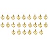 LoveBling 10K Yellow Gold Alphabet Initial Charm Necklace Pendant with