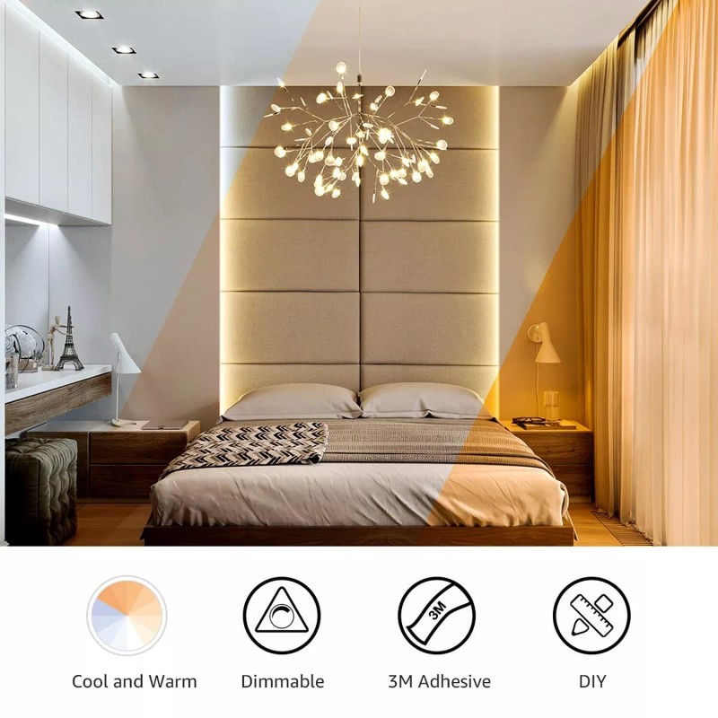 Lepro LED Strip Light, 3000K-6000K Tunable White, 32.8ft Dimmable Bright