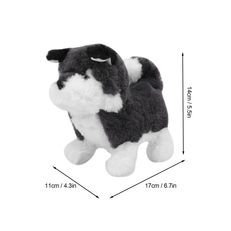 Electric Stimulation Plush Toy Pomeranian Pet Toy Husky Stuffed Animals