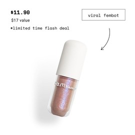 r.e.m. beauty midnight shadows lustrous liquid eyeshadow - Shade: milky way