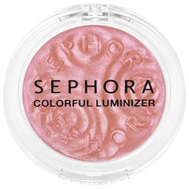Sephora Colorful Powder Luminizer - 03 Pink Flash (iridescent pink tone), 0.12 Ounce (Pack of 1), Glitzy Gold
