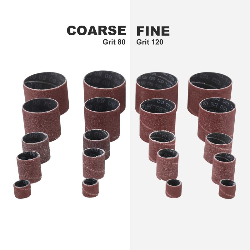 BOOMSTART 25pcs Sanding Drum for Drill, Drum Sander Kit with