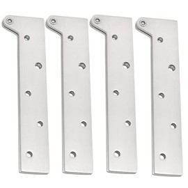 4PCS Hidden Door Pivot Hinge, 64mm x 21.5mm Door Hinges, 360 Degree Rotating Cabinet Door Window Hinges (150MM)