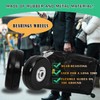 50mm x 18mm Luggage Replacement Wheels Set 4Pcs Rubber Suitcase