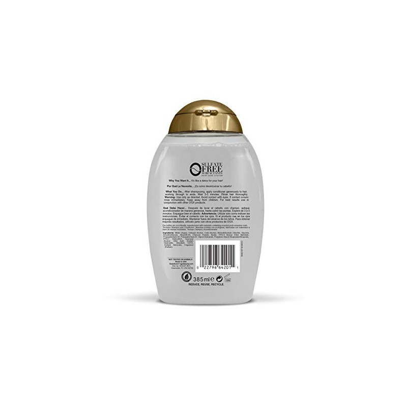 OGX Purifying + Charcoal Detox Conditioner for Buildup Removal and