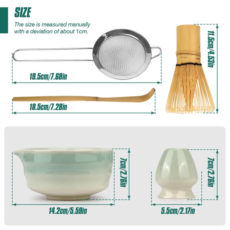 Spesh Matcha Whisk & Bowl Set 5 PCS Matcha Tea