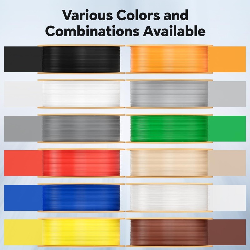 DEEPLEE Rapid PETG Filament 1.75mm, High Speed PETG 3D Printer