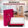 Fashion Ring Display Box, Jewelry Display Tray Organizer Earring Holder
