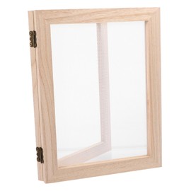 IWOWHERO 1set DIY Wooden Paper Making Frame for Boys and Girls Double Layer Craft Kit Mesh Screens and Cloth Papermaking Tool for Creative Art Projects