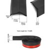 QWORK 20 Ft Rubber Universal Garage Door Bottom Seal -