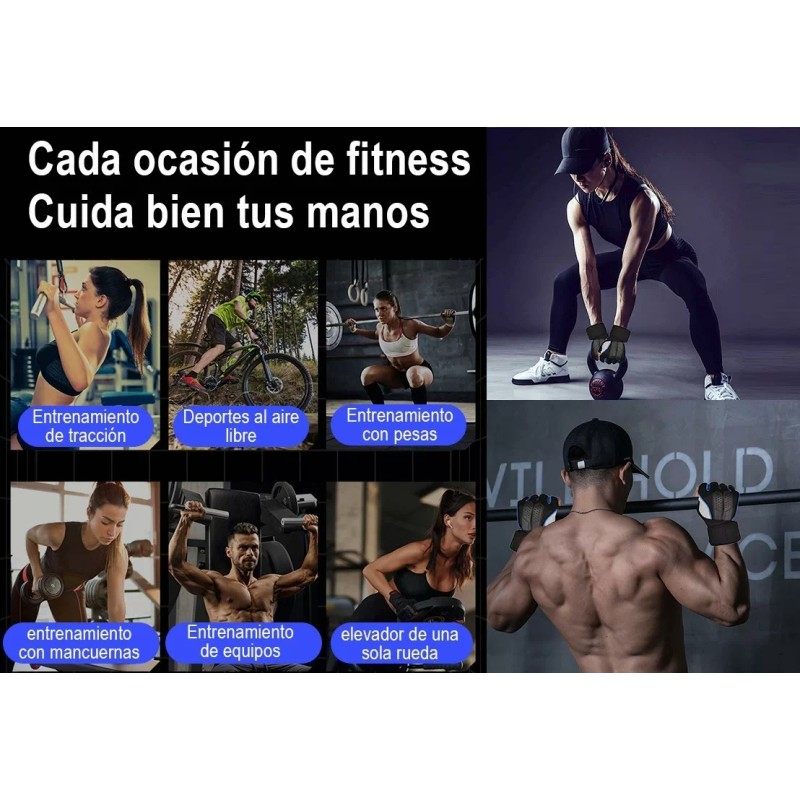 Gomia Guantes Gym Tacticos Az Pesas Crossfit Gimnasio Mujer Hombre
