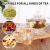 Glass Teapot Set, 40OZ/1200ml Stovetop Safe Glass Tea Kettle with