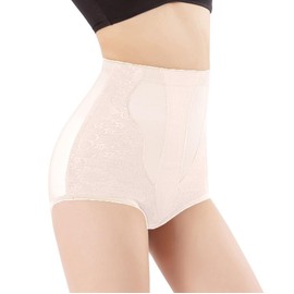 CandyBox Women's Girdle Shorts, Summer, Supervised by Chiropractors, Postpartum Tummy Tightening, Suppori Deep Shoes, High Waist, 40's and 50s Girdle, beige